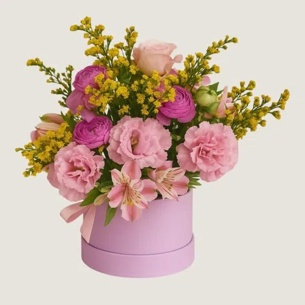 Caixa com Flores