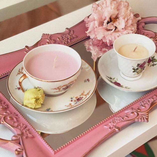 Bandeja Provençal Espelhada Rosa - Imagem 2