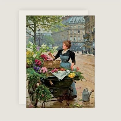 Cartão-postal | Florista em Paris – 1890