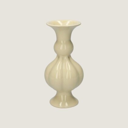 Vaso de Cerâmica Celia Creme