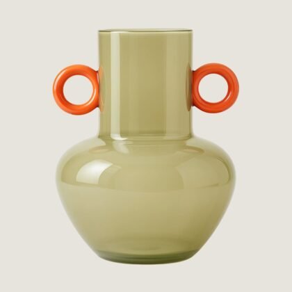 Vaso de Vidro Greek com Alças Coloridas