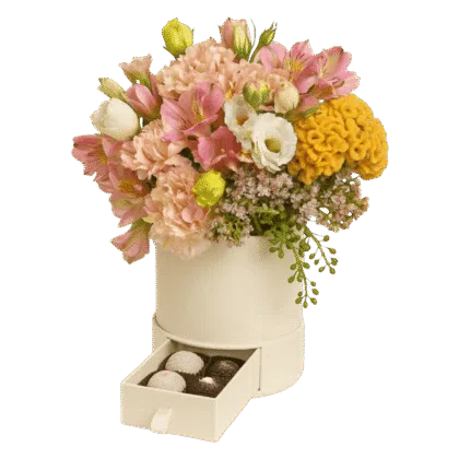 Caixa com Flores