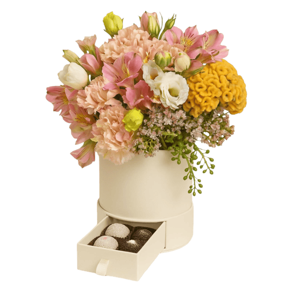 Caixa com Flores